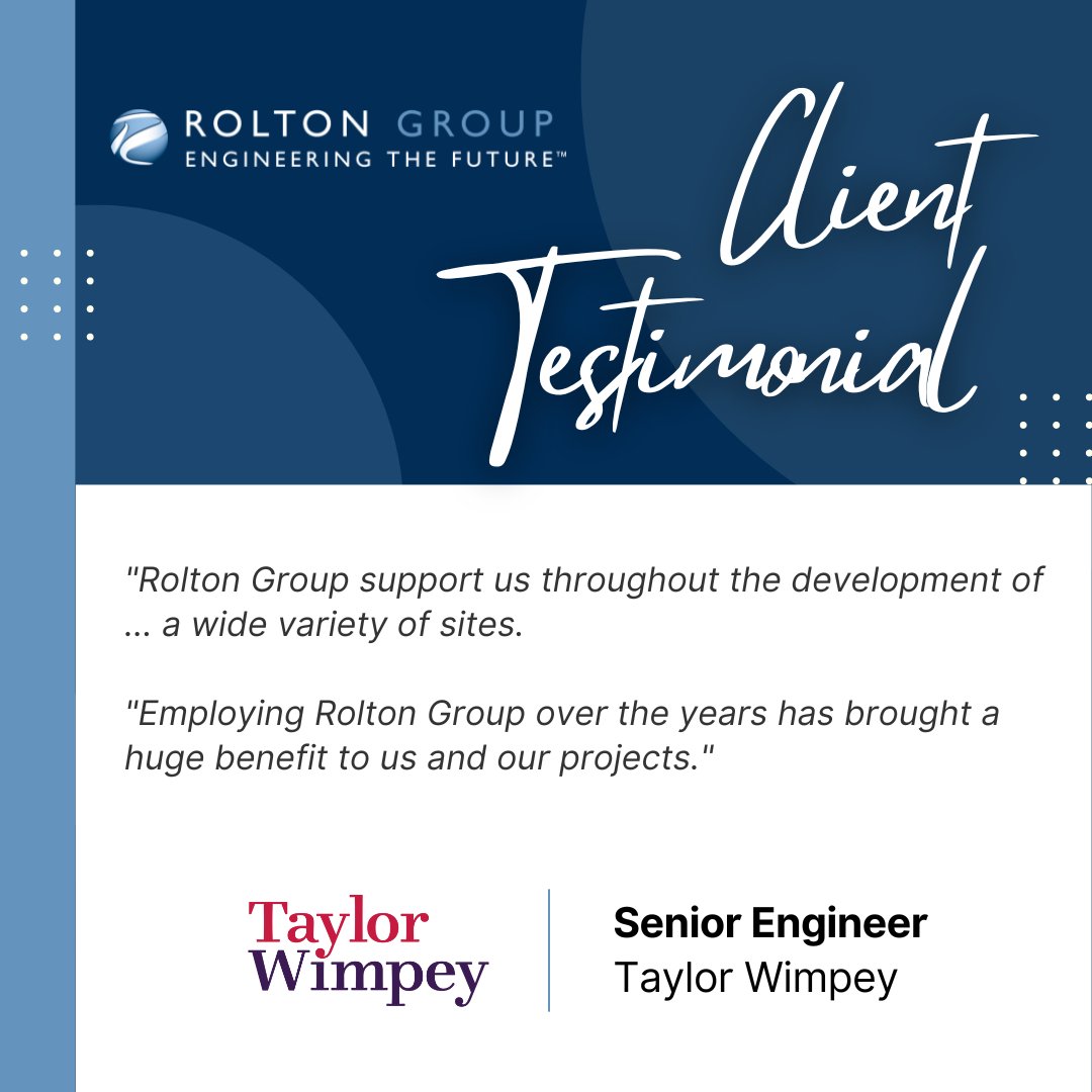 It's always great to receive feedback from our clients and this #TestimonialTuesday we're sharing a few kind words from one of our longstanding #residential sector clients, <a href="/TaylorWimpey/">Taylor Wimpey</a>