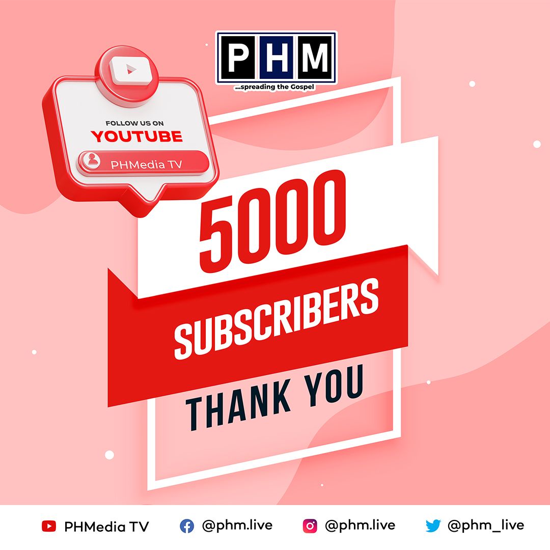 phm_live's tweet photo. Our Community only works when we support one another.
Thank you for subscribing to our YouTube channel.
We truly appreciate your support and we are prepared to serve you more.
Thankย you!
#5ksubscribers
#thankyou
#PHMedia https://t.co/XjIIwmwLyR