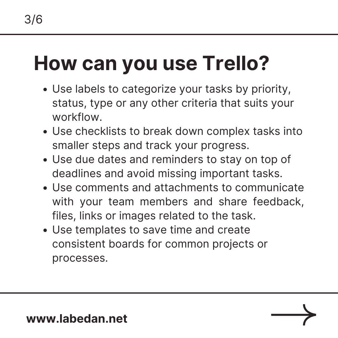 labedan_net's tweet photo. Looking for the best tech tools to boost your productivity? We've got you covered! Today, we're featuring Trello - a powerful task management tool that can help you organize your life and achieve your goals. #TechTools #Productivity #TaskManagement #GetOrganized #DigitalAgency https://t.co/RvmTWnPcpX