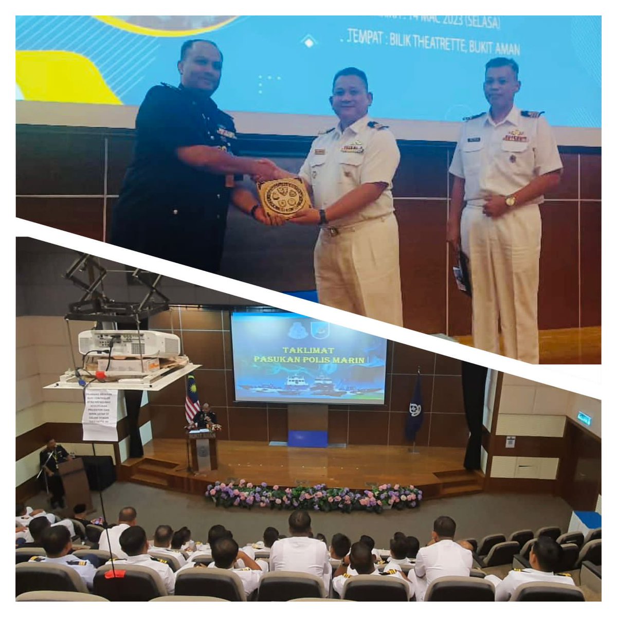 kdsi_1's tweet photo. Study visit by JOCC Serial 44/23 CP to Royal Malaysian Police Headquarters Bukit Aman &amp; Defence Geospatial Division. 

It is a perfect opportunity for the students to know the role &amp; responsibilities of the organization, as well as to establish a professional network with them. https://t.co/cVFdSR188L