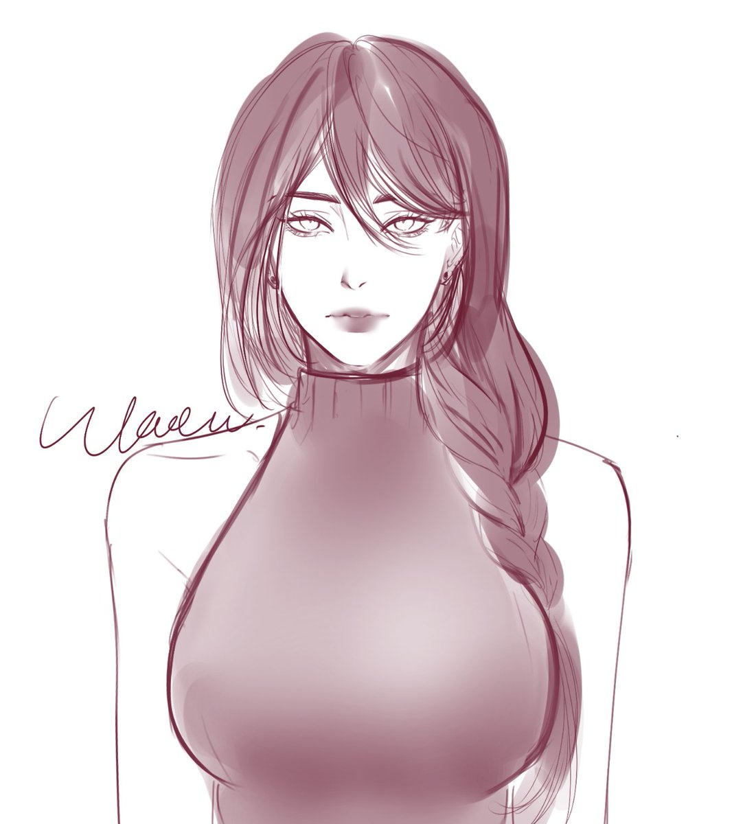 Sarina_DLNC's tweet photo. (( ภาพพี่แววพี่ใจ @Waew29_DLNC วาดแล้วเจ้าตัวไม่ยอมลง 😭 )) https://t.co/Tef1Lmzuna