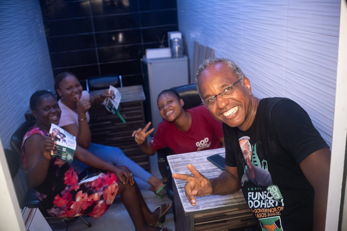 funsodoherty's tweet photo. By fostering stronger connections and erasing the boundaries between leaders and citizens, we can work towards a more unified and developed Lagos state.
#VoteADC #LagosDecides #FunsoDoherty2023 #WeCanBeMore https://t.co/hYADlyzUuu