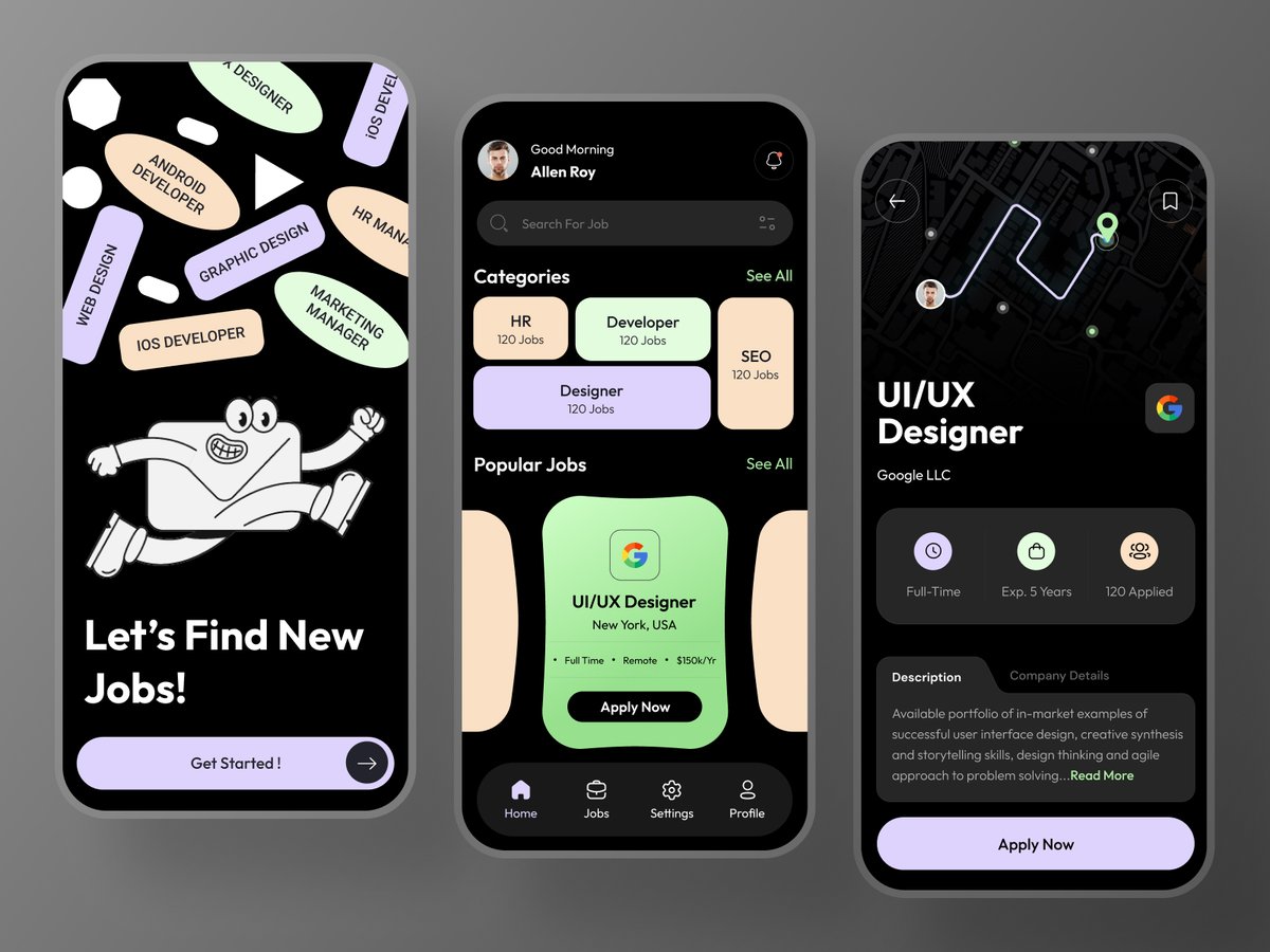 iSophiaLorraine's tweet photo. Stop the job hunt stress!
Our new job-finding app design is here to help! 📱💼
Check it out: https://t.co/FuyXODpphy
#jobfinder #jobfind #recruitment #appdesign #mobileapp #uiux #uidesign #mobileappdesign #dribbble #design #appdesigner #DribbleToWorkDay #JobSeekersSA https://t.co/5gH27kxqHV