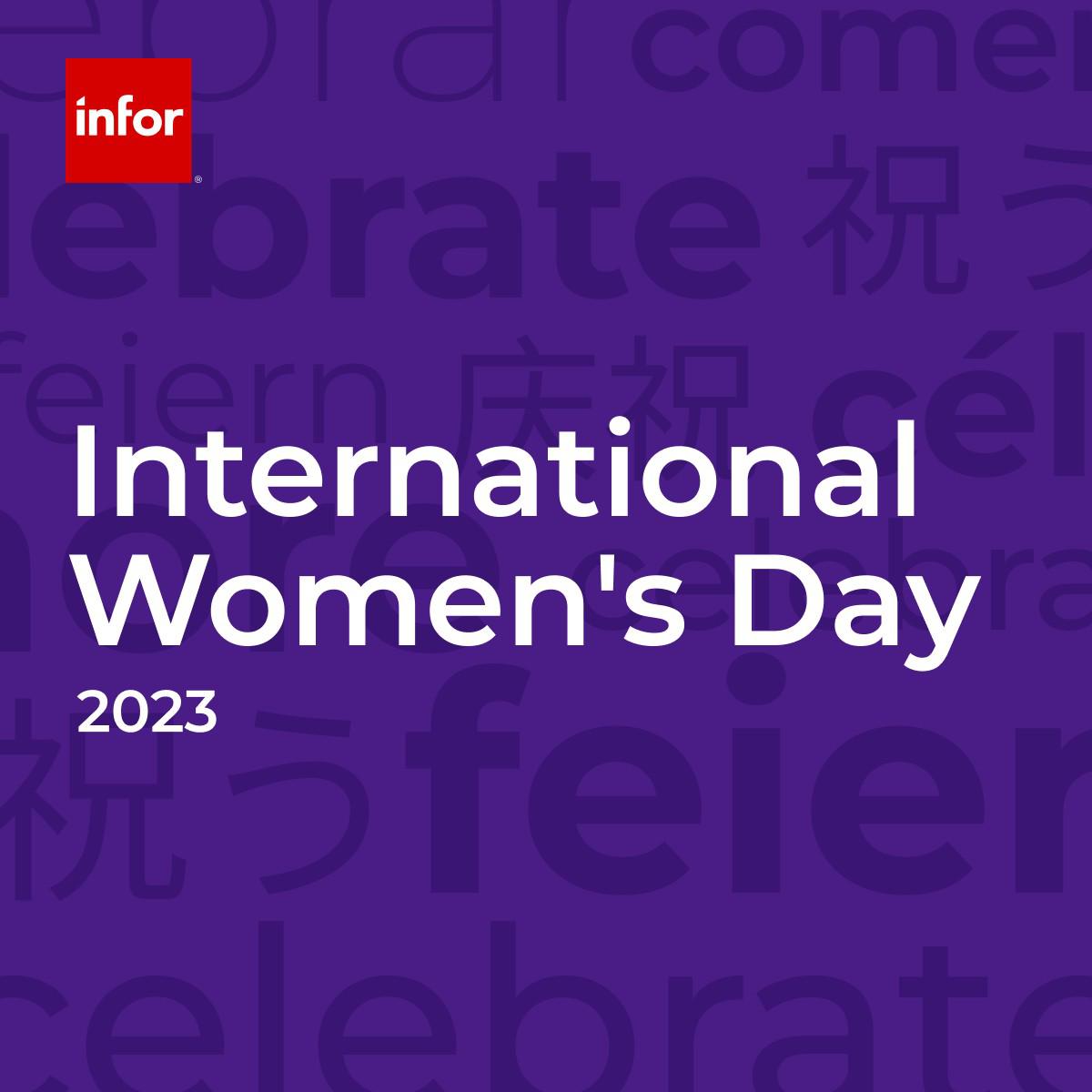 Today on #IWD2023 and beyond, #TeamInfor is committed to continue learning how @Infor can create an environment where all individuals have equal opportunities to contribute and realize their potential. During #WHM we are organizing several events focused on empowering #WITInfor.
