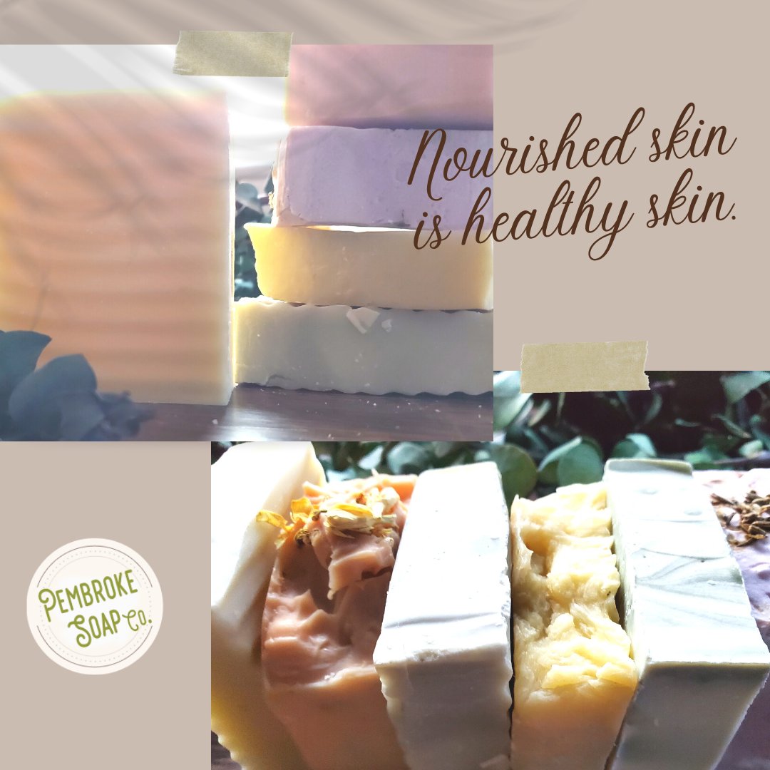 All our bars are created with a mixture of vegetable oils &amp; natural plant butters to help nourish your skin and keep it clean and healthy.
pembrokesoap.com
#naturalsoap #soap #smallbusiness #artisansoap #sheabuttersoap  #handmadesoap #washyourhands #pembrokesoapco