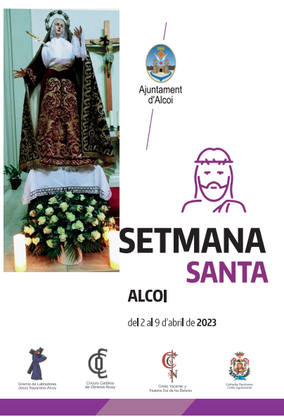 AlcoiFestes's tweet photo. Programació Setmana Santa 
-----------------------------------------
Programación Semana Santa 
#ALCOI #ALCOIfestesperatots #ALCOIculturaperatots @Alcoy turismo https://t.co/0fG4Cz3GPU