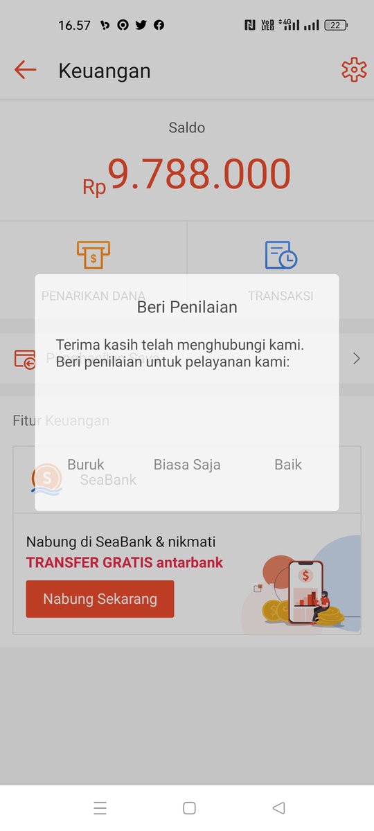 FingerBlues's tweet photo. JUALAN DI MARKET PLACE SHOPEE SANGAT RUGI SEKALI!!! MODAL GA SEBERAPA.. NAMUN KESALAHAN SISTEM @ShopeeID SEHINGGA SALDO PENJUALAN SAYA BERKURANG BANYAK MELEBIHI KAPASITAS BIAYA LAYANAN 4% ... TOLONG DI URUS !! SALDO PENJUALAN SAYA YANG SEHARUSNYA 12JT BUKAN 9.788.000 !!!!!!! https://t.co/P6OaEu87ar