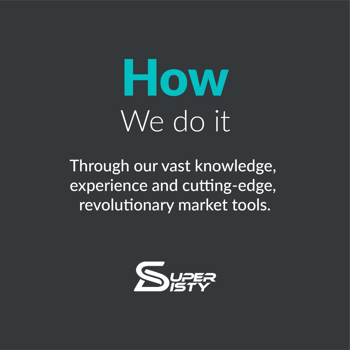 SuperDisty's tweet photo. This is what we do, how we do it and why we do it. https://t.co/wzg4Lfux8W