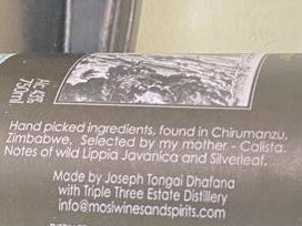 Besides this one in the picture, is there another Gin made either in Zimbabwe or by a Zimbabwean? This one is Zimbabwean in every sense. It’s made by a Zimbabwean (Joseph T.Dhafana). It’s made out Zumbani, yes you got it right, ZUMBANI. Uchimwa uchirapwa zvako.