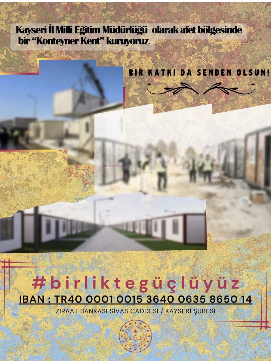 #BirlikteGüçlüyüz #birliktegüçlüyüz 
<a href="/kayserimem/">Kayseri İl Millî Eğitim Müdürlüğü</a> <a href="/Kocasinann38/">Kocasinan İlçe Milli Eğitim Müdürlüğü</a>