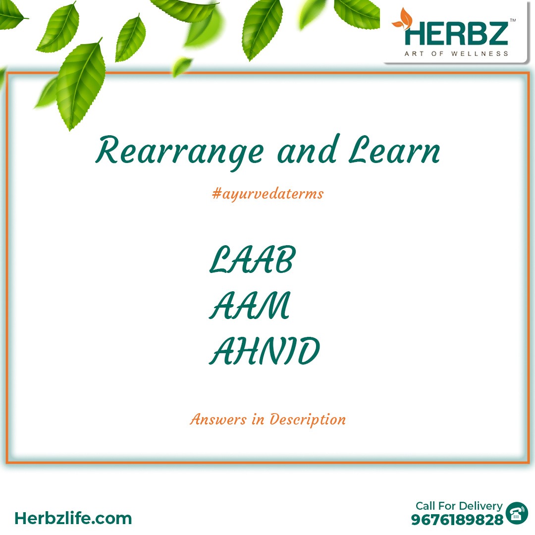 LifeHerbz's tweet photo. Ans.
BALA is a herb commonly used in Ayurveda for boosting strength and immunity.
AMA refers to toxins that accumulate in the body as a result of poor digestion.
ADHNI means digestive fire or the ability of the body to digest food properly.
#herbzlife #ayurvedic #herbal #medicine https://t.co/zXGLCfUv2h