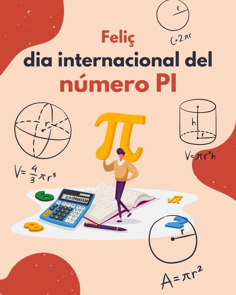 clautic's tweet photo. 🎉 Avui és 14 de març (3/14 data en anglès) i celebrem el Dia del Número Pi! 🥧🎉

El número pi és una constant matemàtica que representa la relació entre la circumferència d'un cercle i el seu diàmetre. Es representa per la lletra grega π i té un valor… https://t.co/GKqxSXSDce https://t.co/oerT9BeMxB