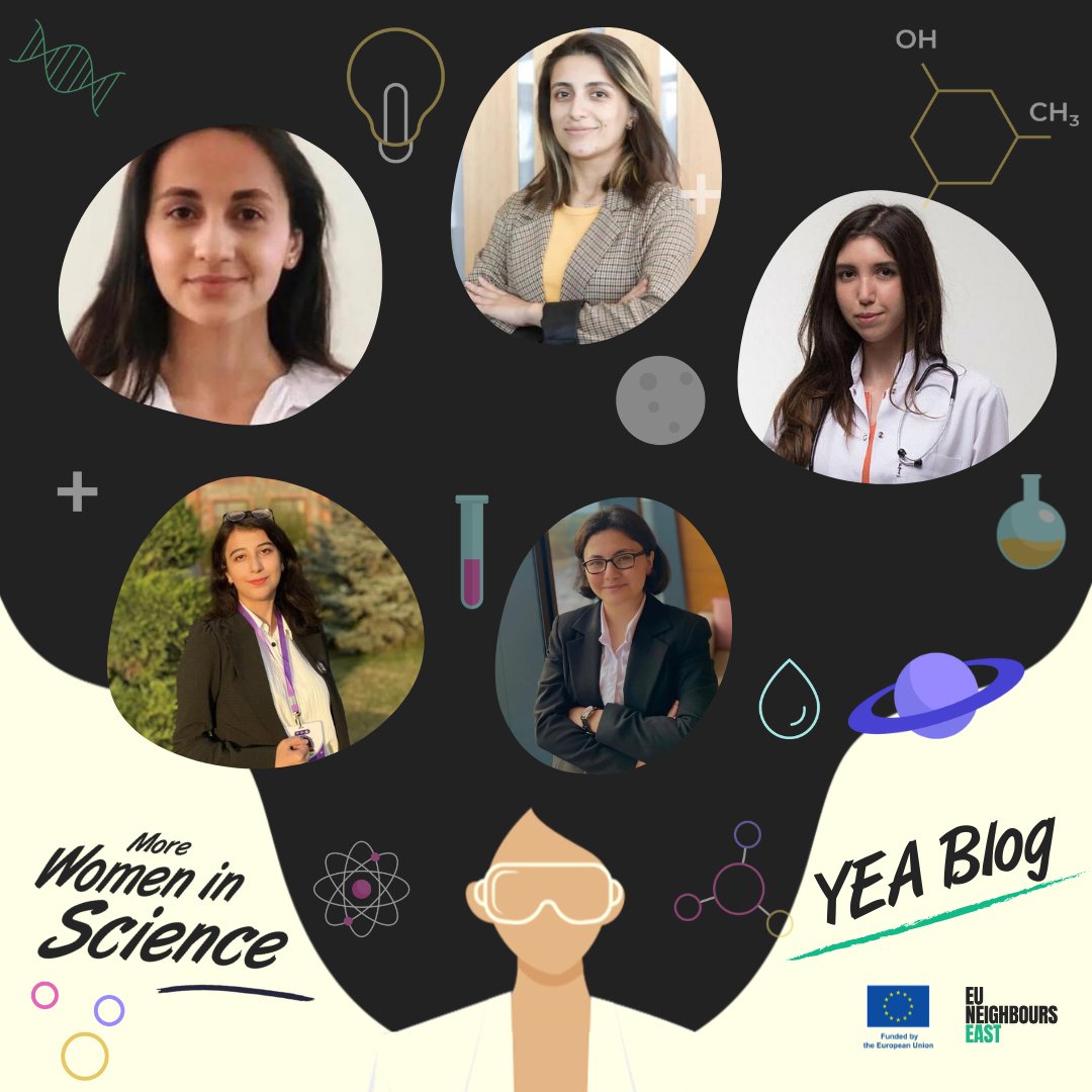euneighbours's tweet photo. 👩🔬 From stereotypes to success, from 🇪🇺 the EU support to changing perspectives, check out the blog posts written by Young European Ambassadors from 🇦🇿 Azerbaijan on their experiences and perspectives as women in STEM ➡️ https://t.co/yn92D72EGR #MoreWomenInScience https://t.co/ND68y644lJ