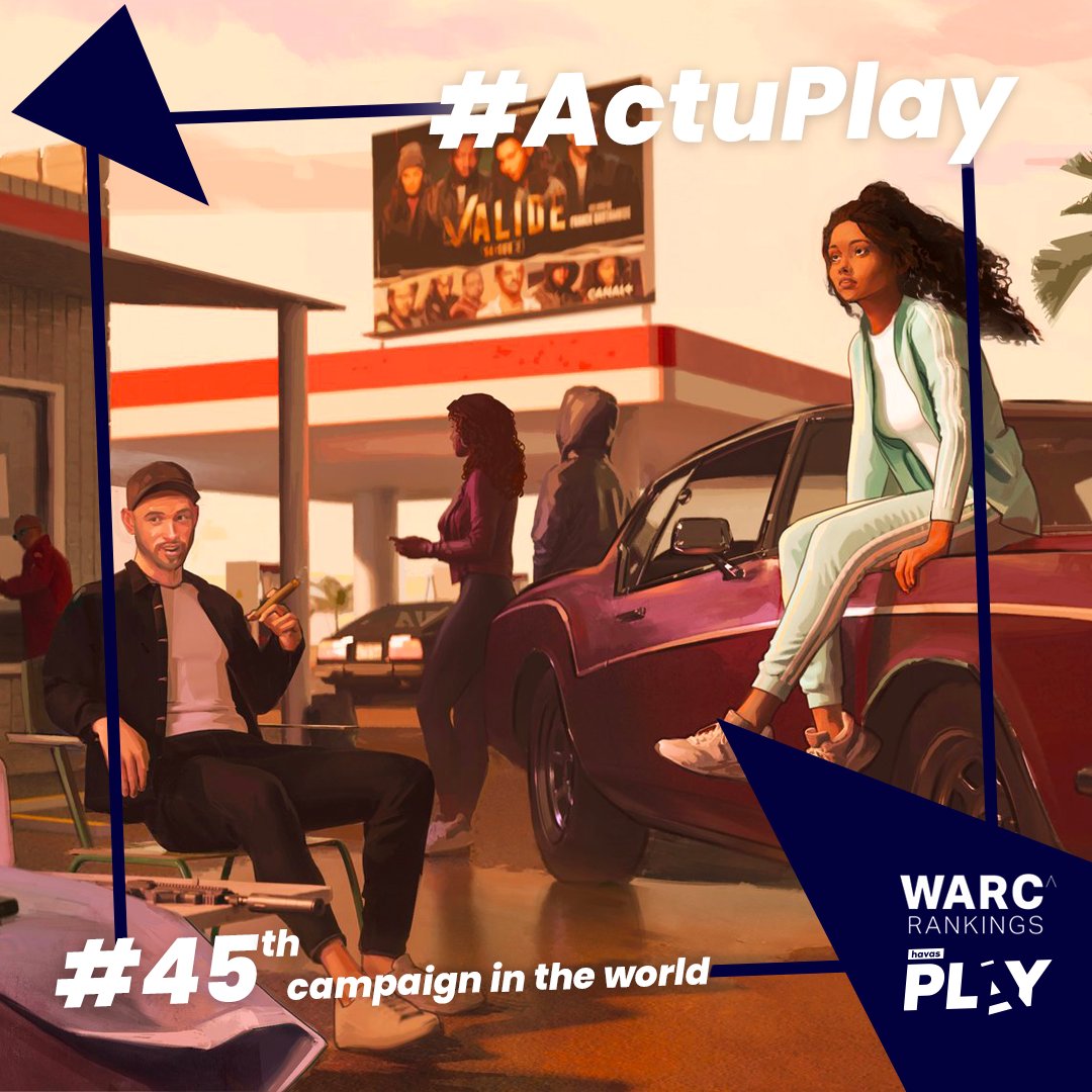 HavasPlay_FR's tweet photo. 11e agence au Warc #Media100 ! 🔥
On place également 3 de nos campagnes dans le top 100 avec :  

🕶 NAverse #27
🏎 Alpine Coded Tweets (cc @HavasParis) #29
🎮 Validé in GTA #45 

@WARCEditors #WARCRankings https://t.co/6TnE2ylk0O