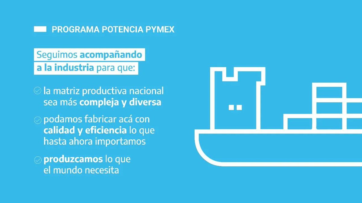 raulsanchez_ok's tweet photo. Ayer el equipo de @SergioMassa y @dmvasco lanzaron el Programa #PotenciaPyMEX otorgando beneficios a PyMEs exportadoras.
Se destinan $ 12.000 millones de pesos al mismo. El camino del desarrollo es por acá. 👍🇦🇷
@CentroComunarte @NEParticipacion @Economia_Ar @produccion_arg https://t.co/RQtapmUmK4