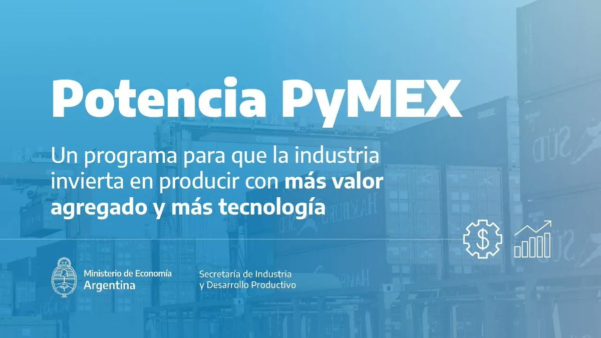raulsanchez_ok's tweet photo. Ayer el equipo de @SergioMassa y @dmvasco lanzaron el Programa #PotenciaPyMEX otorgando beneficios a PyMEs exportadoras.
Se destinan $ 12.000 millones de pesos al mismo. El camino del desarrollo es por acá. 👍🇦🇷
@CentroComunarte @NEParticipacion @Economia_Ar @produccion_arg https://t.co/RQtapmUmK4