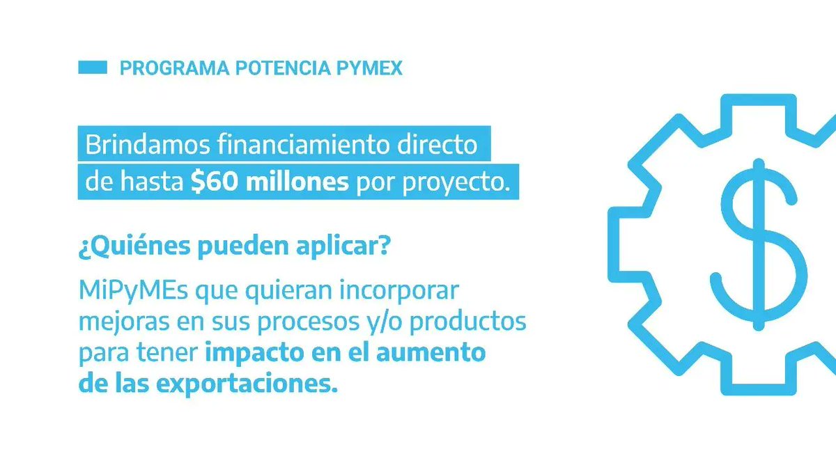 raulsanchez_ok's tweet photo. Ayer el equipo de @SergioMassa y @dmvasco lanzaron el Programa #PotenciaPyMEX otorgando beneficios a PyMEs exportadoras.
Se destinan $ 12.000 millones de pesos al mismo. El camino del desarrollo es por acá. 👍🇦🇷
@CentroComunarte @NEParticipacion @Economia_Ar @produccion_arg https://t.co/RQtapmUmK4