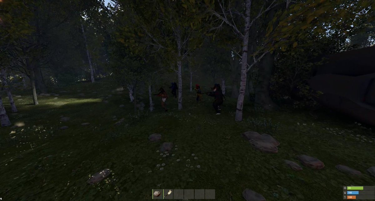 7 people and about 4 braincells