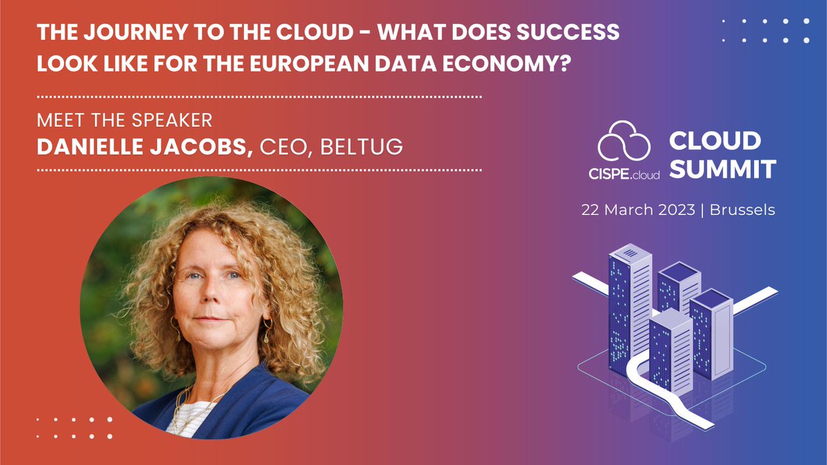 cispe_cloud's tweet image. Are you interested in the future of the #DataEconomy?

@daniellebeltug will be speaking at CISPE #CloudSummit giving the customer view on what's needed to make the #EUDataStrategy a success.

Want to join her? Register here 👉

cispe.cloud/summit/
