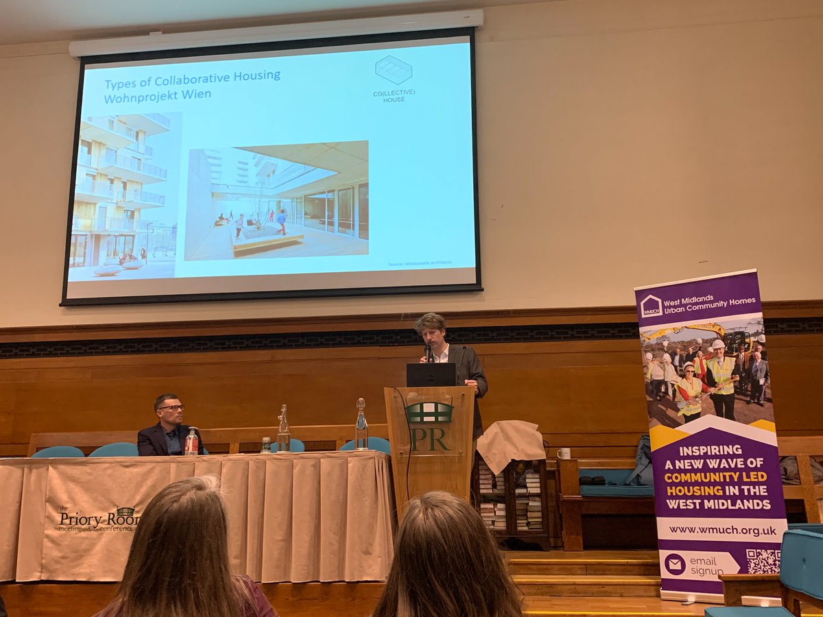 What a fantastic night at our event yesterday 🤩

A massive thank you to all who came along, @BVSC for helping us stage the event - and especially our brilliant speakers!

Vienna has put #communityledhousing at the centre of urban development - we can too, as @StirchleyCD show