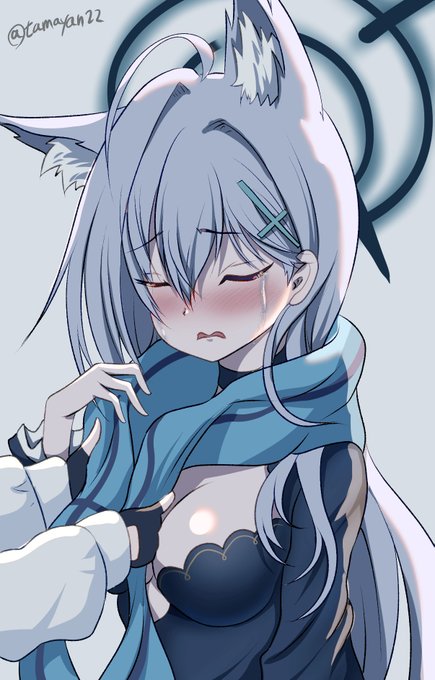 マフラーを失ったクロコにホシノが新しいマフラーをプレゼントする新イベ早う!! 