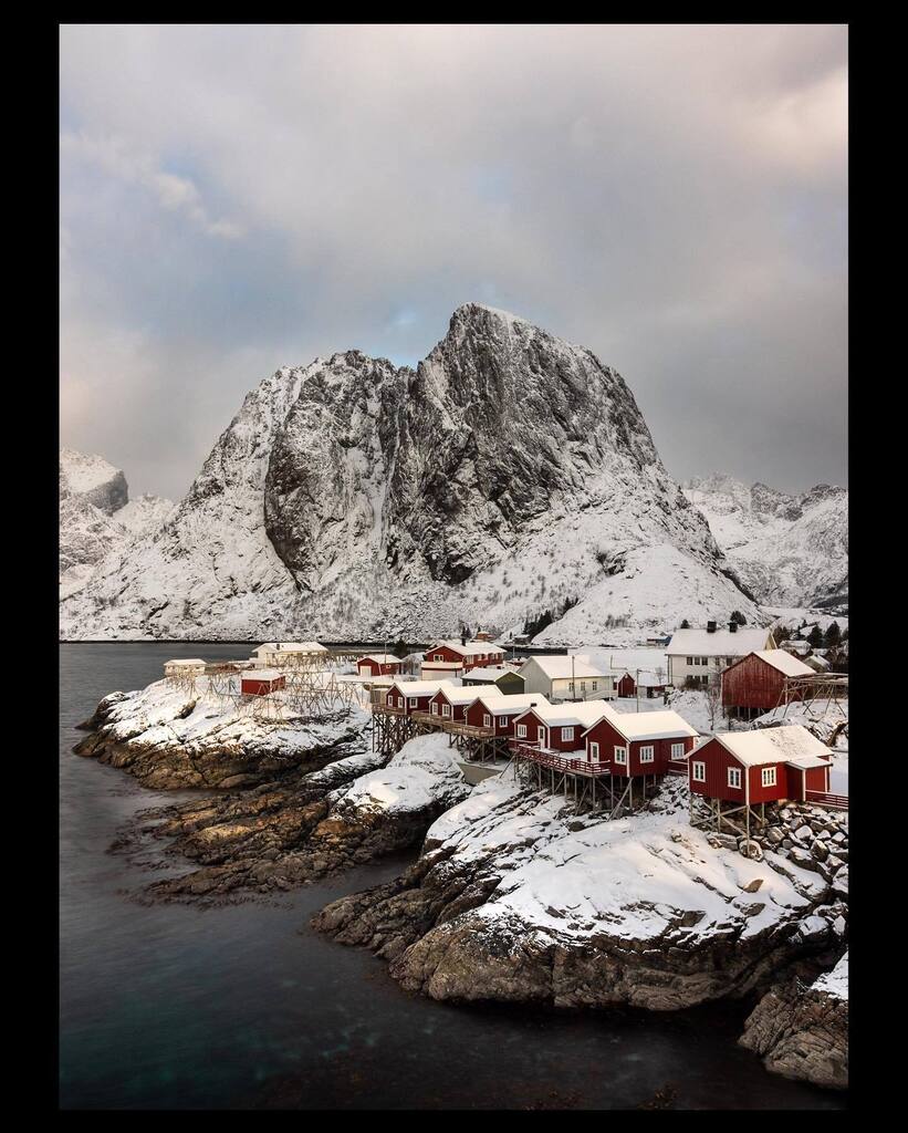 TimFPindar's tweet photo. Hamnøy, Lofoten. Four photos of this classic view, taken on different days, showing how much the scene is affected by different times of day, different lighting conditions and by snowfall. 
That’s why, even though this image has been taken countless time… https://t.co/8kkBmIXKGS https://t.co/l2qwHQOXwb