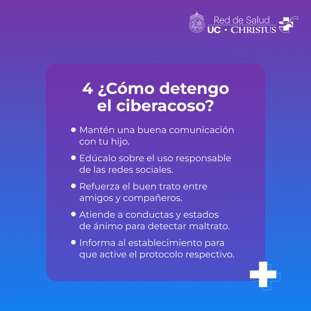 ucchristus's tweet photo. Estar atentos como padres es el primer paso para abordar el Ciberacoso Escolar 💻 

Este tipo de Bullying cibernético, es uno de los principales factores que afectan la integridad física y mental de los niños y adolescentes🧑‍🎓🧑‍🎓.

#UCCHRISTUS #DíaCiberacosoEscolar https://t.co/smvTUBMFaO