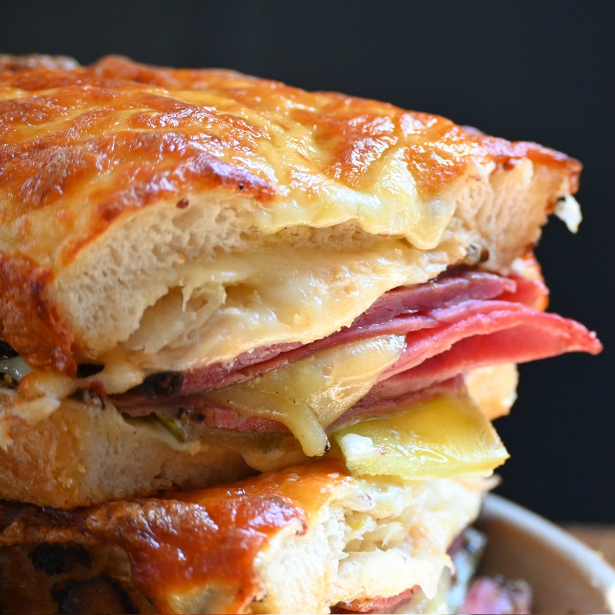 huissouthsea's tweet image. TRY OUR CROQUE REUBEN!

Grilled Sourdough Sandwich topped with Gruyère &amp;amp; Cheddar, and filled with Sliced Pastrami, Sauerkraut, Gherkins, Emmental and Russian Dressing

#croques #reuben #belgianfood #eatingout #restaurant #bar #hampshire #portsmouth #southsea #huissouthsea