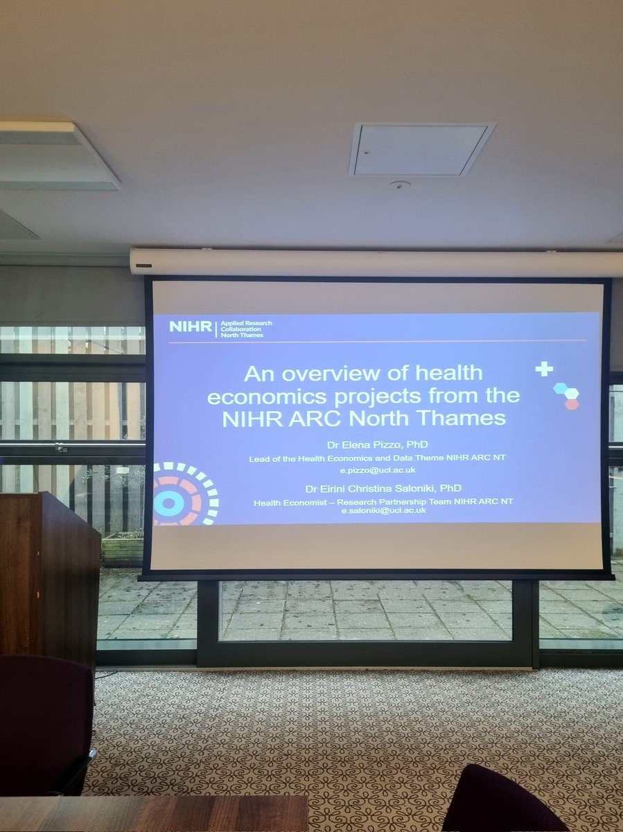 In Sheffield presenting our <a href="/arc_nt/">NIHR Applied Research Collaboration North Thames</a> health economics work at the national #ARCHealthEco event with @YH_ARC @ScHARRSheffield <a href="/ARC_GM_/">NIHR ARC Greater Manchester</a> <a href="/ARC_West/">NIHR Applied Research Collaboration (ARC) West</a> and <a href="/NIHR_ARC_NENC/">NIHR ARC North East and North Cumbria</a>