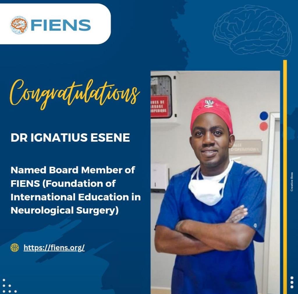 Congratulations big bro. A model for the next generation. So proud. ⁦@FIENEUROSURGERY⁩ ⁦@grosseaumd⁩ ⁦@ignatiusesene⁩ ⁦@ulricksidney⁩