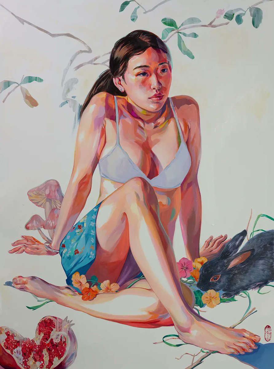 Artist <a href="/HeliceWenArt/">Helice Wen</a>’s radiating piece, "Black Rabbit" [Acrylic and graphic marker on paper, 22” x 30” paper] for the current Beautiful Bizarre Magazine exhibition 'Secret Longings' at <a href="/coreyhelford/">Corey Helford</a>.

Secret Longings | March 11-April 15, 2023

#beautifulbizarre