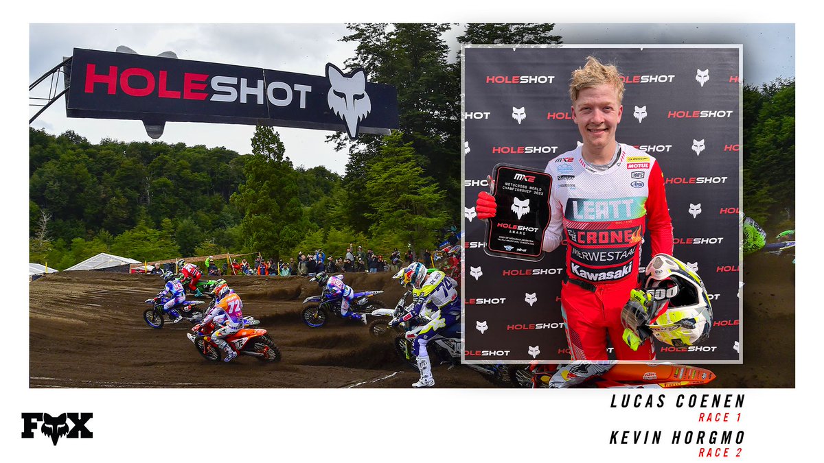 FOX HOLESHOT from the MXGP of Patagonia-Argentina 2023

MX2 Race 1 Lucas Coenen
MX2 Race 2 Kevin Horgmo

#MXGPPatagoniaArgentina #MXGP #Motocross <a href="/foxracing/">Fox Racing</a>