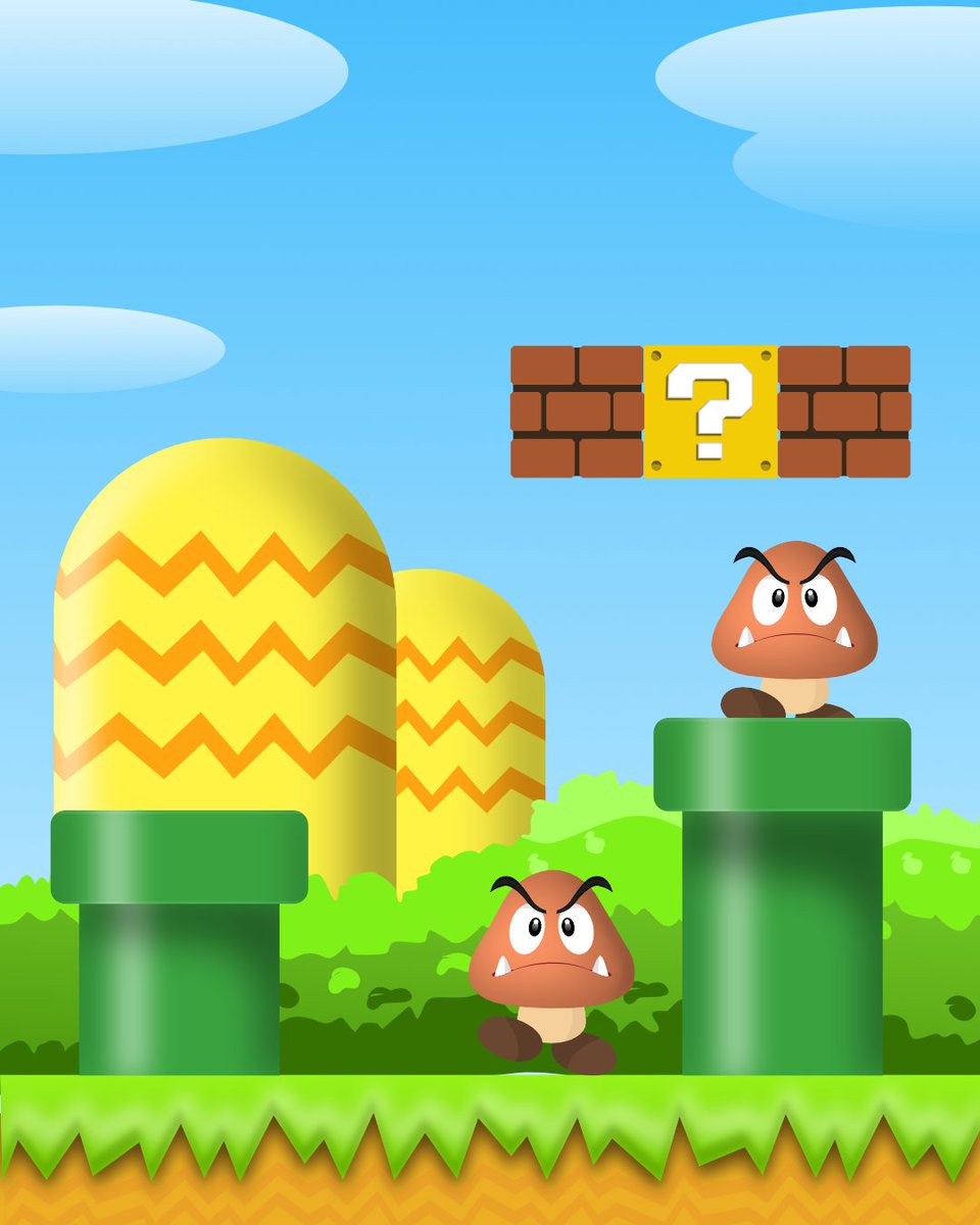 SebstianCartoon's tweet photo. Illustration - background - Super Mario 

#illustration #illustrator #affinitydesigner #supermario #supermariobros #nintendo #game #goomba #mysterbox #fanart #pipes #background https://t.co/6cnLjw5UJZ