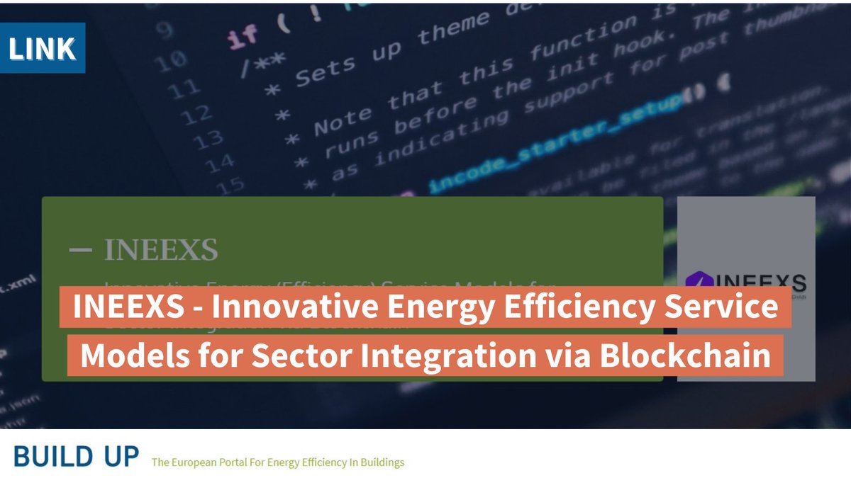 EU_BUILDUP's tweet image. 🤔Do you know the #INEEXS project?

📝INEEXS improves the implementation of #EnergyEfficiencyDirective (#EED) Art7📚 and supports obligated parties to provide integrated service offers that enable #energysavings⚡ &amp;amp; system #efficiency✅

More details 👉 buildup.eu/en/explore/lin…