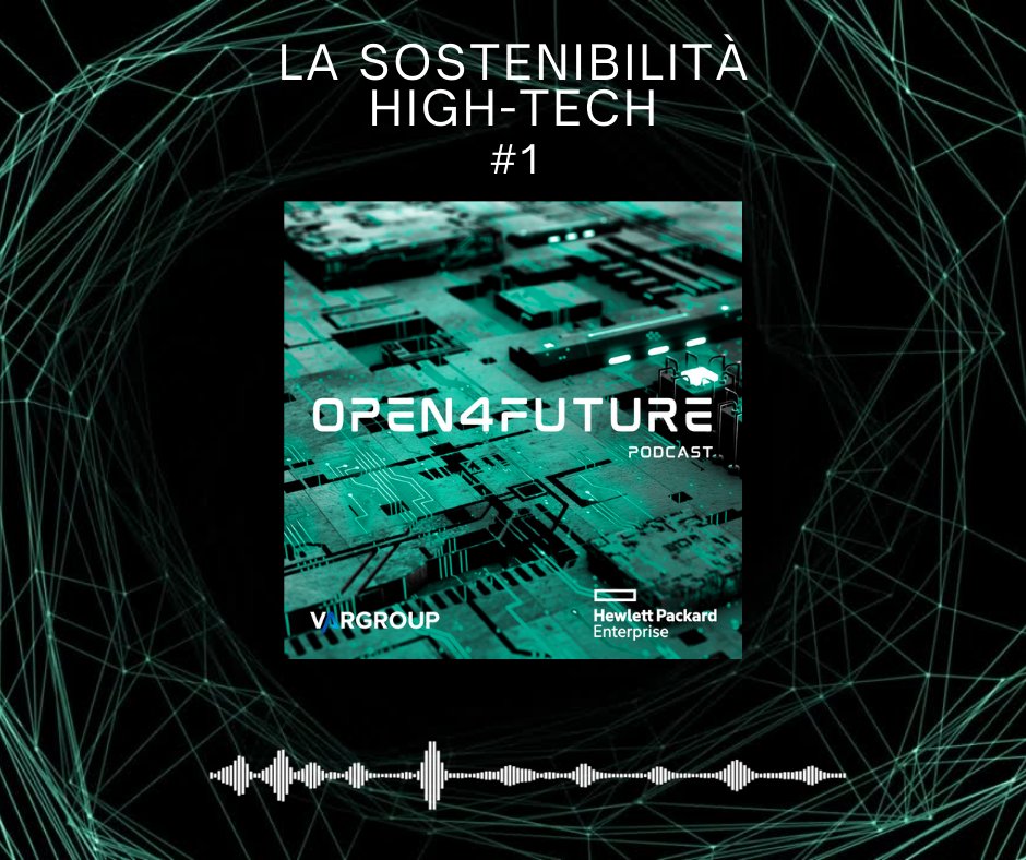 Ritorna l’appuntamento Spotify con #Open4future: il podcast che racconta il futuro digitale in 10 minuti. In questo nuovo episodio, in compagnia del giornalista Andrea Frollà, si parlerà di #futuro e #sostenibilità attraverso l’esperienza di Var Group e Hewlett Packard Enterprise