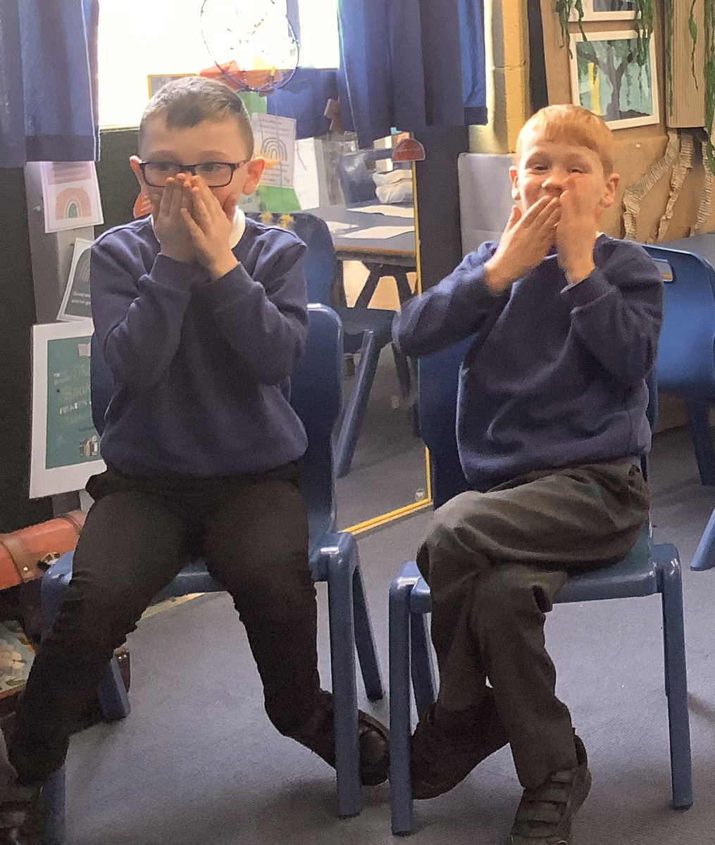 RPS_Willows's tweet photo. Our boys were so surprised when they heard their class on the lesson! Thank you for answering our question @NFUEducation. We wonβt go out and drive a tractor today, but we have some volunteers ready for tractor lessons! #RiversideScienceSquad #BSW23 #ScienceWeekUK @Riverside_Pri https://t.co/6M6Bw9CDbB