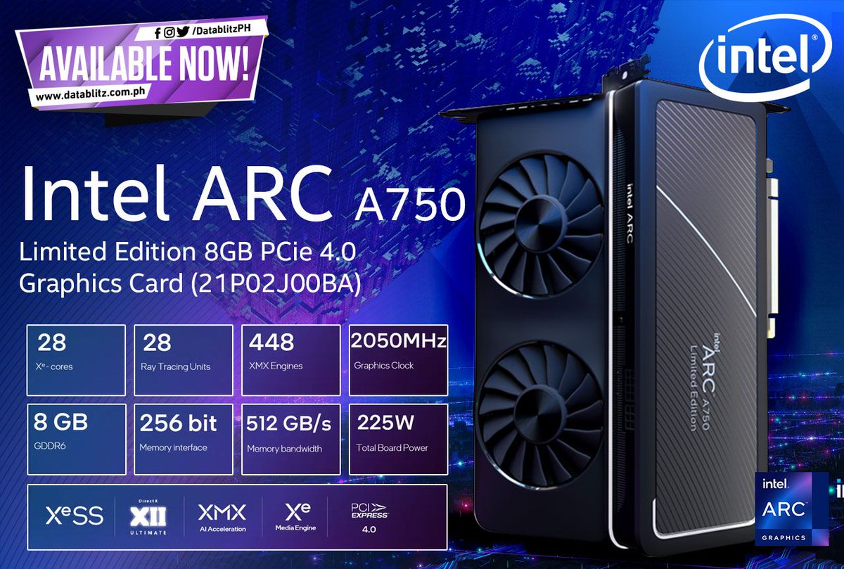 DataBlitz on Twitter "ELEVATE GAMING PERFORMANCE. Intel ARC A750