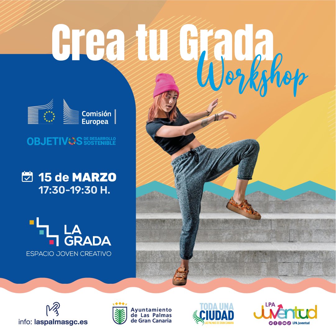 😮 ¿Nos ayudas a decidir que acciones llevar a cabo en LA GRADA?

Inscríbete en este workshop participativo para la cocreación del uso y posibles acciones en el espacio juvenil "La Grada". 👇

actividadesjuventud.laspalmasgc.es/home

#LaGrada
#LPAJUVENTUD
@ayuntamientolpa
<a href="/carlacampoamor/">Carla Campoamor</a>
2 min