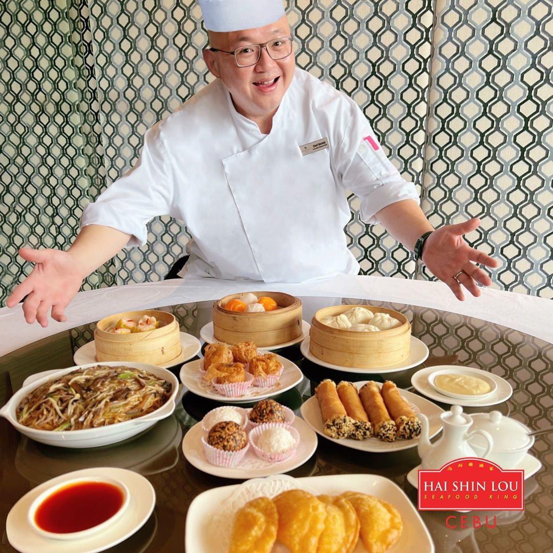 5StarInCebu's tweet photo. For just Php 2688 nett, a filling treat for four includes dim sum hand-picked by Chef Kenny Yong himself: 3 fried, 3 steamed, your choice of Efu noodles or Yang Chow Rice, and Sesame balls. 

Tues-Fri at Hai Shin Lou.
 Book NOW:
☎️+63 919 083 6768 https://t.co/us5xw0I1yw