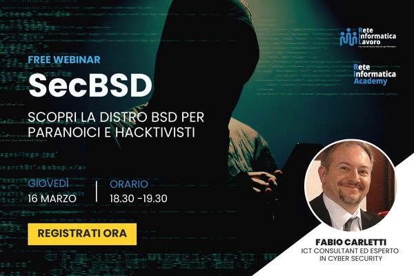Reteinformatica's tweet photo. 🔒🖥️ Cerchi soluzioni #opensource per la sicurezza delle reti? 🔍💻 Partecipa al #webinar "SecBSD
Scopri la distro BSD per paranoici e hacktivisti"
Registrati ora: https://t.co/FDLALsj6Rr
#sicurezzainformatica #secBSD #webinar https://t.co/GxbOSRiEn2