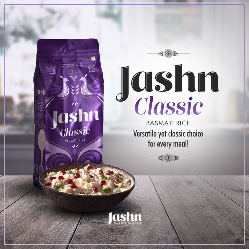 Be like Jashn Rice — Versatile yet Classic! 
_
_
_
#ChaloJashnBanateHai #foodiesofindia #biryani #foodlover #foodaddict #basmati #basmatirice #ricette #carbsarelife #rice #explore #tasty #ricerecipes #ricebowl #Delhi #delhifoodie #delhifoodies #foodloversofinstagram #basmatirice