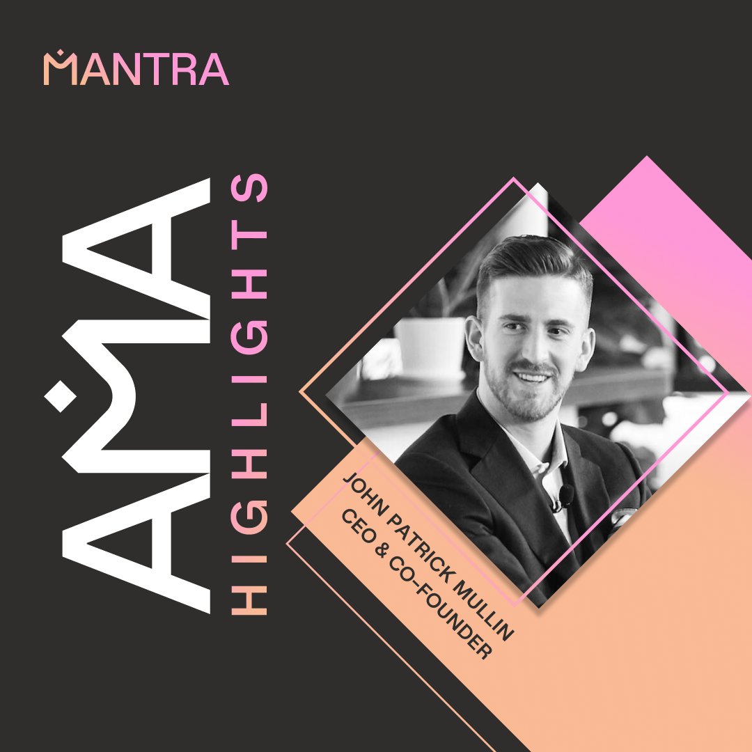 MANTRA_Chain's tweet photo. Earlier this month, #MANTRA CEO & Co-Founder @jp_mullin888 engaged in an #AMA where he answered the #community's questions and gave an #ecosystem update on what the team has been building & what you can expect. π₯
We've compiled the #AMAHighlights just for you. Enjoy! π
1/8 https://t.co/TQtLOrFVfx