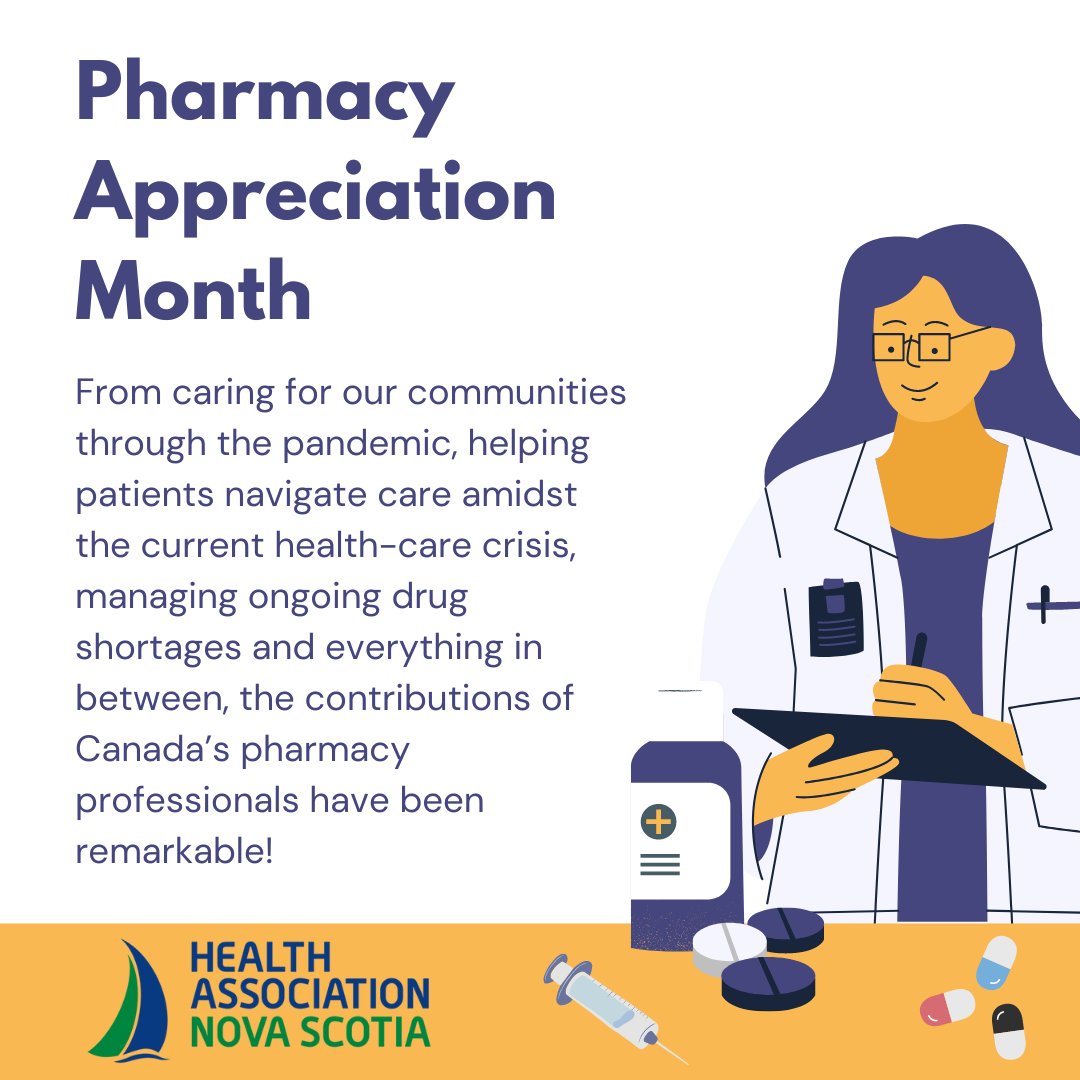 HealthAssnNS's tweet image. #PAM2023 #ThankYouPharmacy