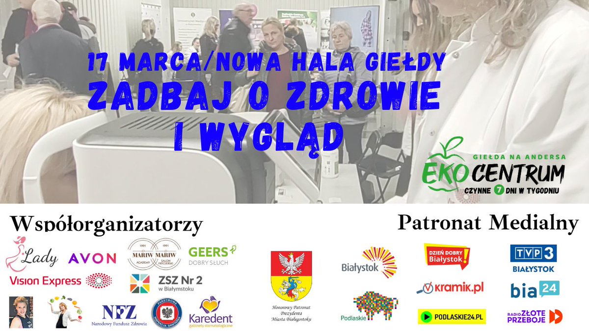 GieldaAndersa's tweet photo. 17 marca zapraszamy na spotkanie do nowej hali Giełdy. W lok.344 kompleksową zmianę wizerunku przeprowadzą: stylistka Lady - wyjątkowe kreacje, makijażystki AVON oraz stylista fryzur z Akademii Fryzjerskiej MARIW💄Odbędą się bezpłatne badania komputerowe wzroku Vision Express👀 https://t.co/wKZ32YshVI