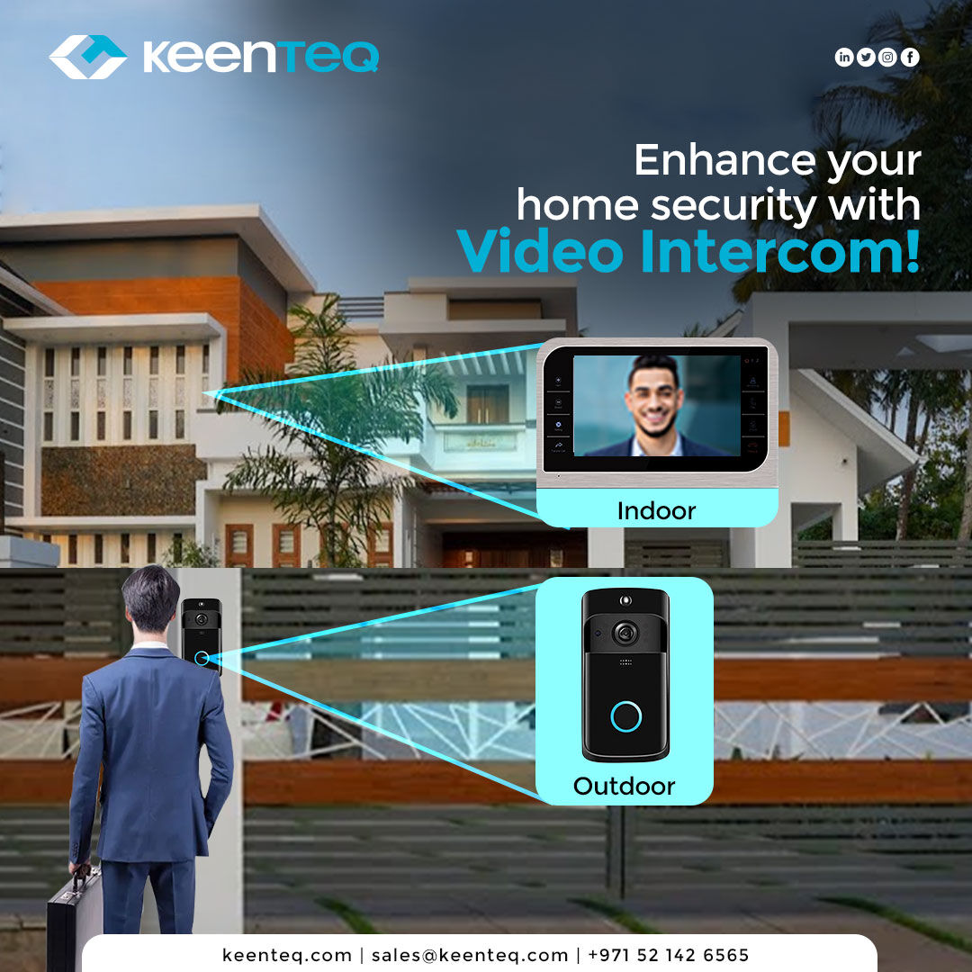 KeenTeQ1's tweet image. Keep an eye on who&apos;s at your door and communicate with them from anywhere in the house with crystal-clear audio and video. Order now and enjoy a safer and more secure home!

#videointercom #videointercomuae #intercoms #intercomsystem #securityinstaller #keenteq