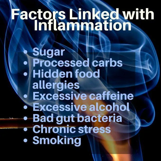 #Inflammation is a driving force behind most chronic disease. Lifestyle factors can fuel the inflammatory process. #health #healthydiet