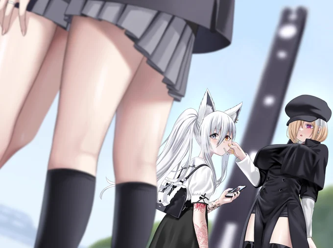 「どこみてんの」 