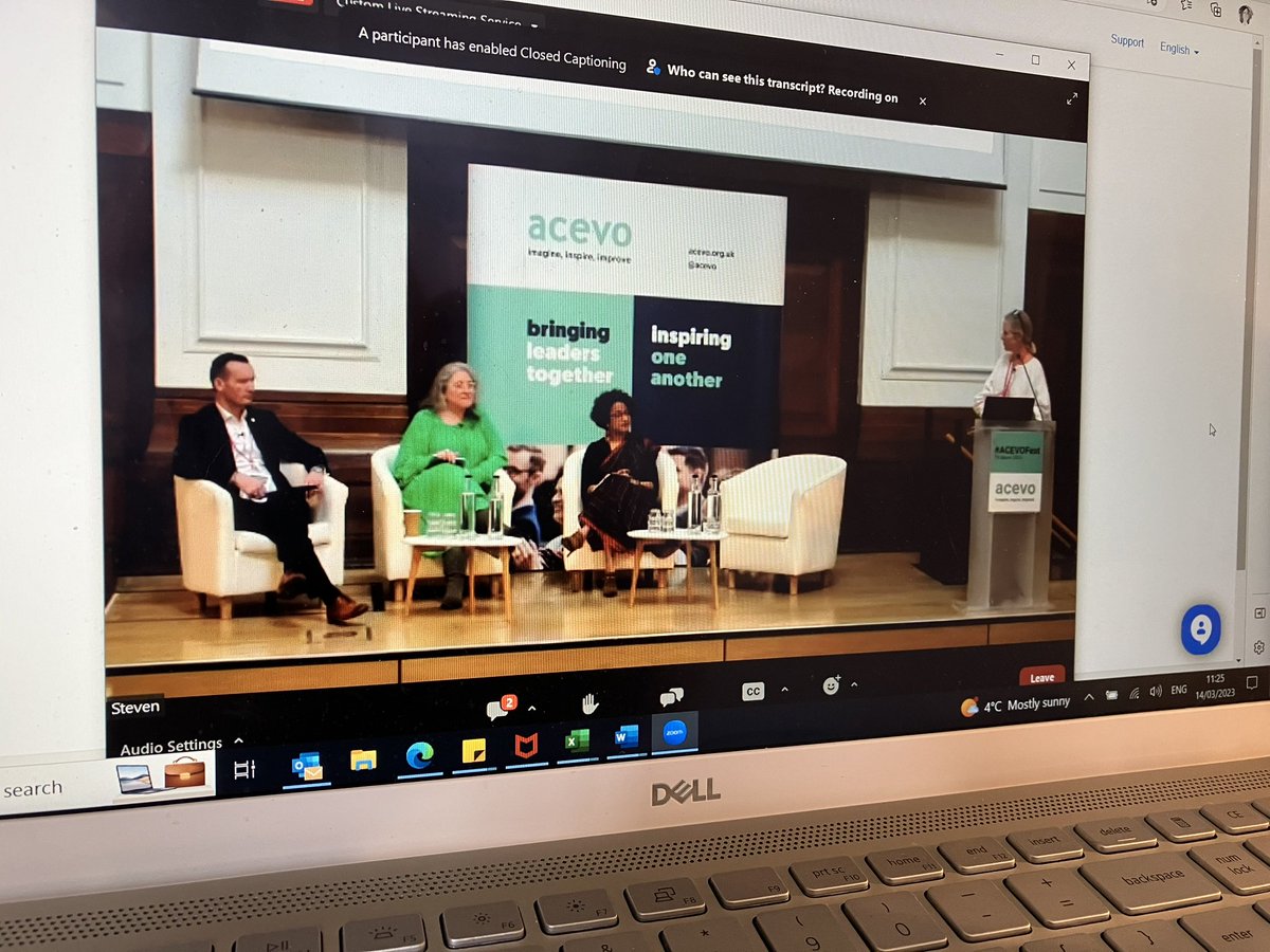 Loving this @ACEVO #ACEVOFest session on #BeingBoldTakingRisks As CEOs in the #thirdsector it is so important to take the right risks for our beneficiaries. Pleased to be watching online for @BeyondDetention