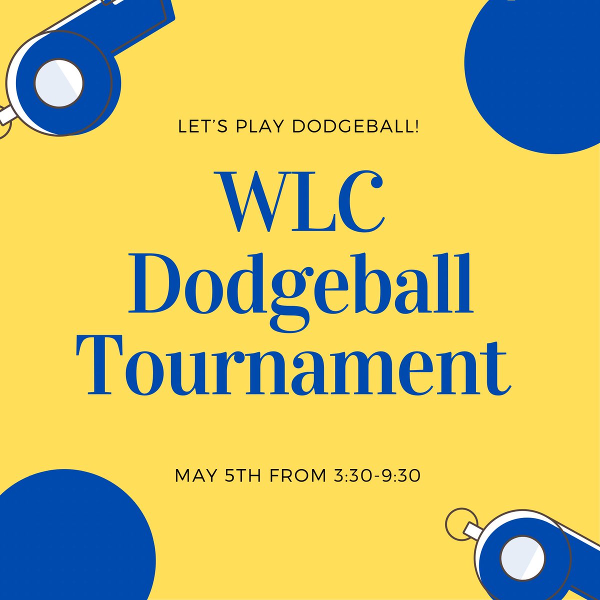 WLC’s  NHS is excited to announce that the Pedersen Dodgeball tournament is back! Check the poll on our Instagram if you are interested in participating. More info coming soon!
