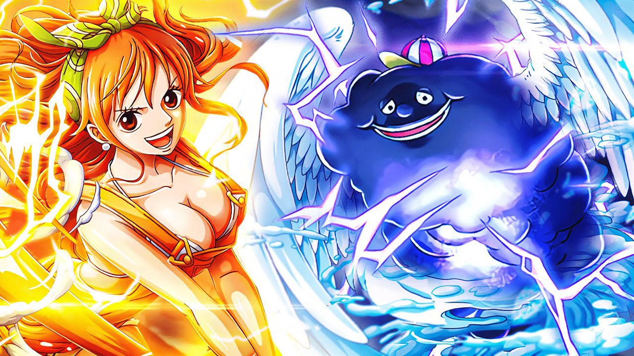 Download Nami One Piece With Zeus And Merry Wallpaper